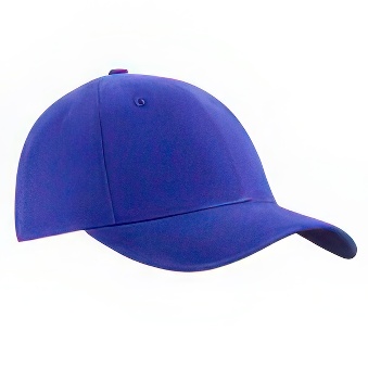 Peaked cap 6-panels with metal clip