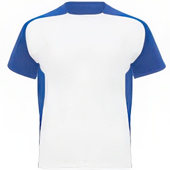 Sublimation T-shirt with colour side panels and sleeves