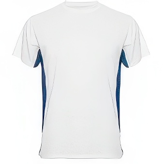 Sublimation T-shirt with colour side panels