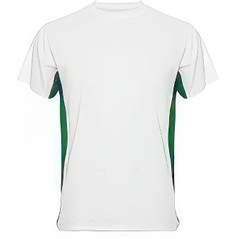 Sublimation T-shirt with colour side panels