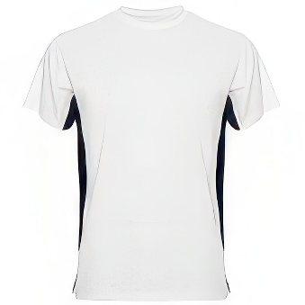 Sublimation T-shirt with colour side panels
