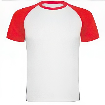 Sublimation T-shirt with colour sleeves