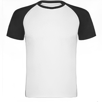 Sublimation T-shirt with colour sleeves