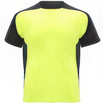 Sublimation T-shirt with colour side panels and sleeves
