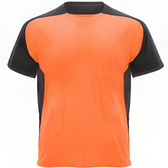 Sublimation T-shirt with colour side panels and sleeves