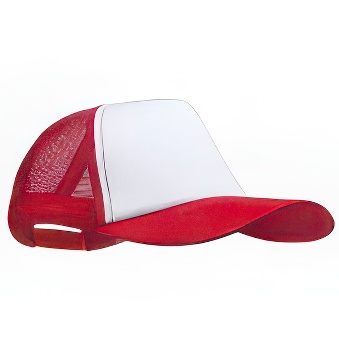 Sublimation Cap with White Front and Mesh Back