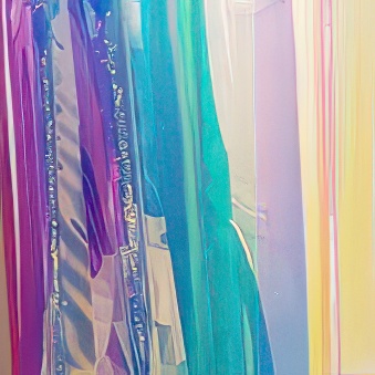 Self-adhesive Dichroic film Rainbow BLUE