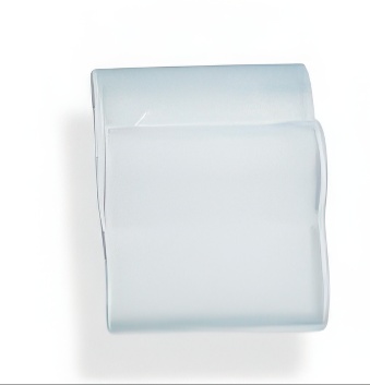 Plastic self-adhesive pen or pencil holder