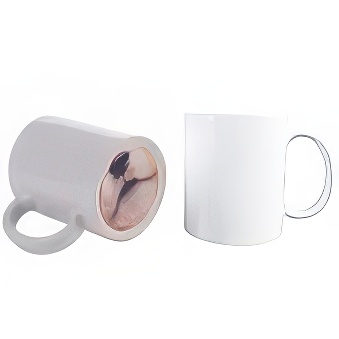 Sublimation mug with pattern on the bottom - dog 