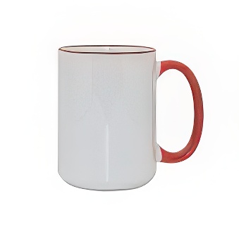 Sublimation Mug - Coloured Rim and Handle