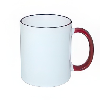 Sublimation Mug - Coloured Rim and Handle