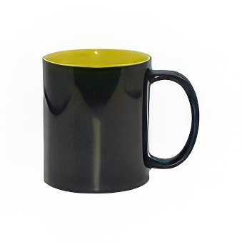 Magic Colour-Changing Mug – For Sublimation & Laser Engraving - Coloured Inner