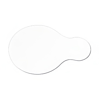 Coaster for sublimation and engraving printout - round with handle - 5 pieces