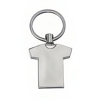 Metal keychain -"t-shirt" for sublimation and engraving