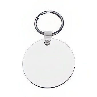 MDF keychain - round - 10 pieces