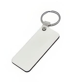 Sublimation and engraving MDF keychain - rectangular - 10 pieces