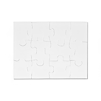 Puzzles for sublimation - 12 elements