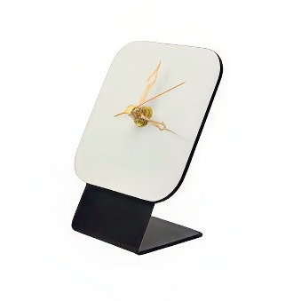 Standing MDF clock for sublimation and engraving - square