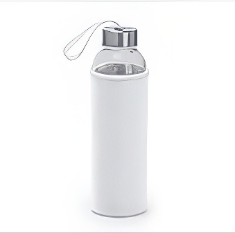 Glass Bottle with Cover for Sublimation and Engraving