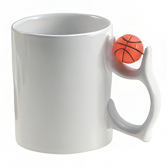 Sublimation Mug - with Basketball on Handle