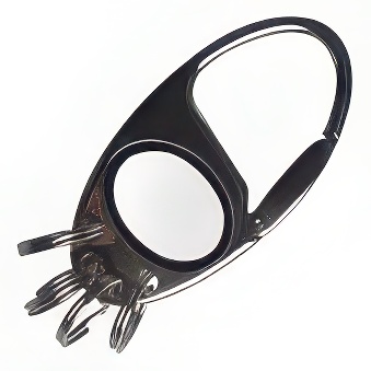 Keychain snaphook for sublimation and engraving overprint (TE-0521)