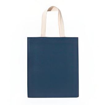 Jute shopping bag with a cotton handle
