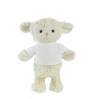 Teddy sheep with a white T-shirt for printing
