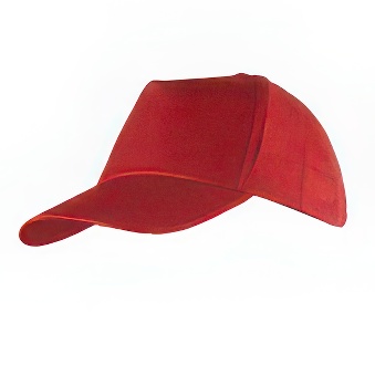 Peaked cap 5-panels plastic snap closure