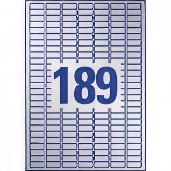 Self-adhesive polyester foil labels for monochrome laser printers