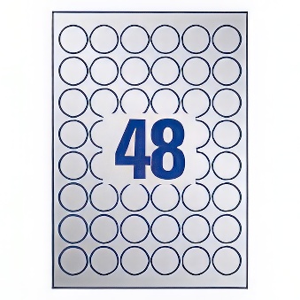 Self-adhesive polyester foil labels for monochrome laser printers