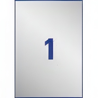 Self-adhesive polyester film for monochrome laser printers