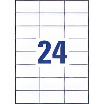 Self-adhesive durable labels Heavy Duty polyester film for laser printers and copiers - 24 labels per sheet