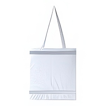 Reflective shopping bag for sublimation - long handles - 10 pieces