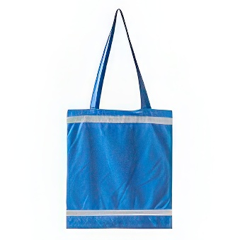 Reflective shopping bag - long handles - 10 pieces