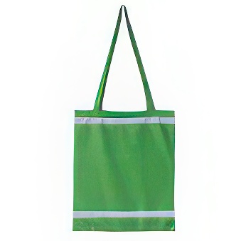 Reflective shopping bag - long handles - 10 pieces