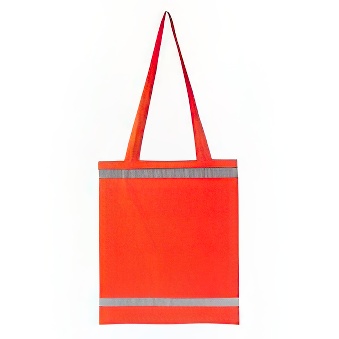 Reflective shopping bag - long handles - 10 pieces
