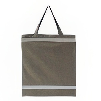 Reflective shopping bag - short handles - 10 pieces