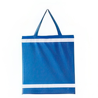 Reflective shopping bag - short handles - 10 pieces