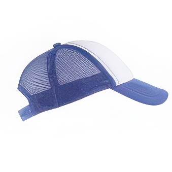 Kids cap with mesh back panels for sublimation