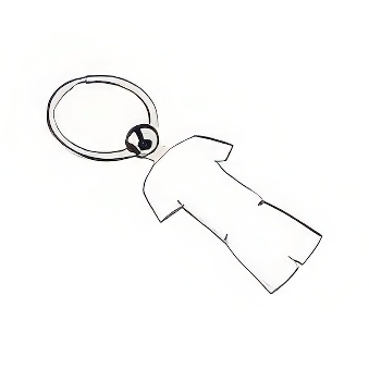 I love - metal keychain for sublimation and engraving