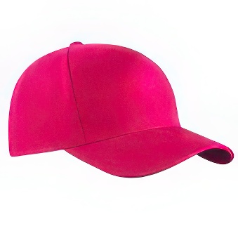 Peaked cap 5-panels with metal clip