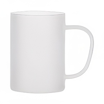 Frosted Glass Sublimation Mug - Large Handle