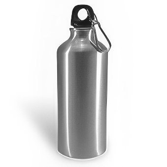 Metal bottle with carabinier for sublimation and engraving