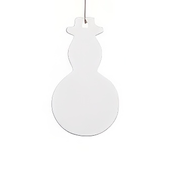 Ceramic pendant for sublimation - snowman