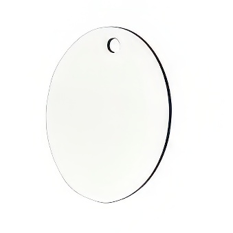 Oval MDF pendant for sublimation and engraving