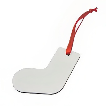 Sock MDF pendant for sublimation and engraving