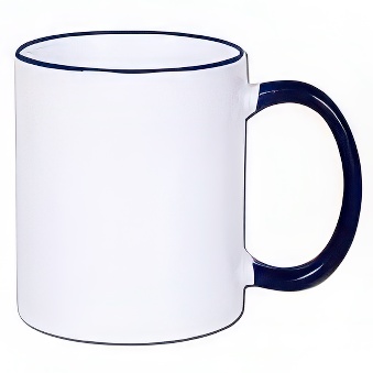 Sublimation Mug - Coloured Rim and Handle