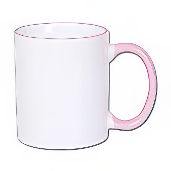 Sublimation Mug - Coloured Rim and Handle