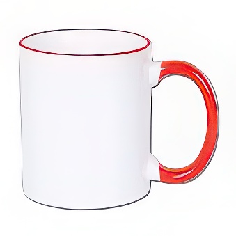 Sublimation Mug - Coloured Rim and Handle