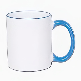 Sublimation Mug - Coloured Rim and Handle